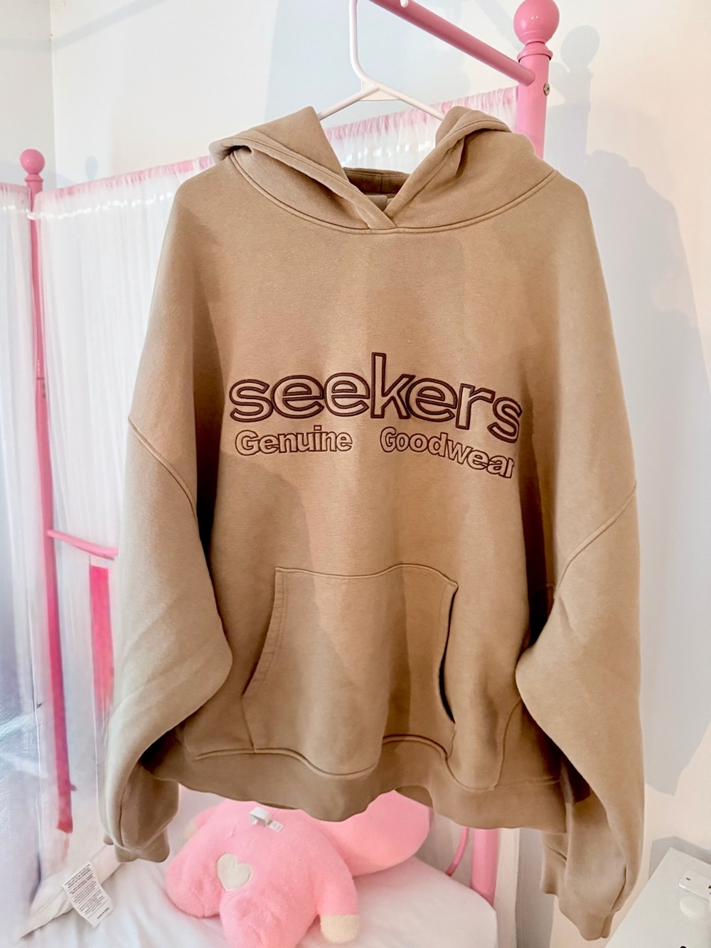 Sistersandseekers TAN Hooded Sweatshirt